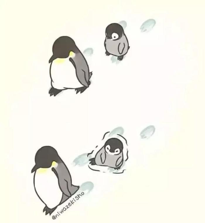 “爸!你饶了我吧!”这组治愈感满满的小企鹅漫画,太暖了!