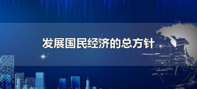 ​发展国民经济的总方针（关于发展国民经济的总方针以什么为序）