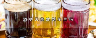 ​酒冬天能放到车里吗