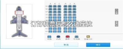 ​订好机票后怎么选座位