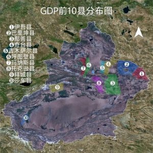 新疆GDP最高的10个县,有你的家乡吗?