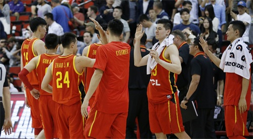 篮球——NBA夏季联赛：中国队胜黄蜂队