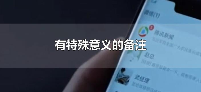 有特殊意义的备注 有特殊意义的备注