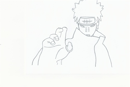 火影忍者：“晓”组织人物线稿，寥寥几笔霸气依旧