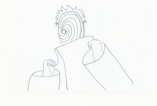 火影忍者：“晓”组织人物线稿，寥寥几笔霸气依旧