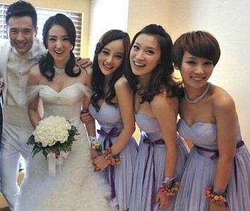10大女星结婚的伴娘服，杨幂伴娘服惊艳，baby的最有心机