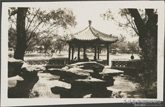 极珍贵的老照片，1935年北京照相馆拍摄的中南海