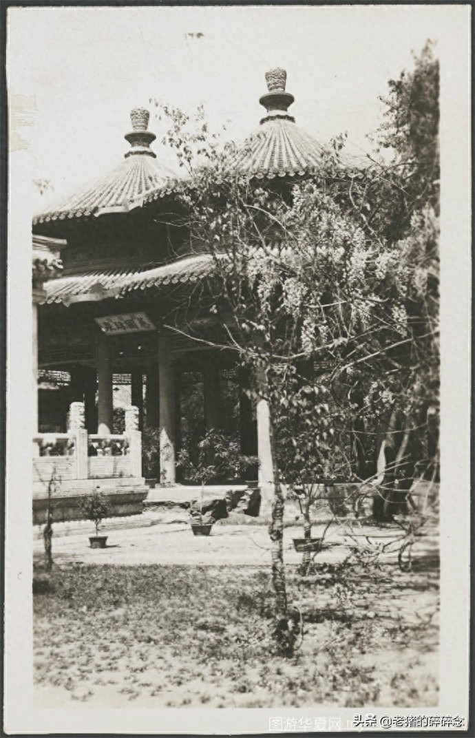 极珍贵的老照片，1935年北京照相馆拍摄的中南海